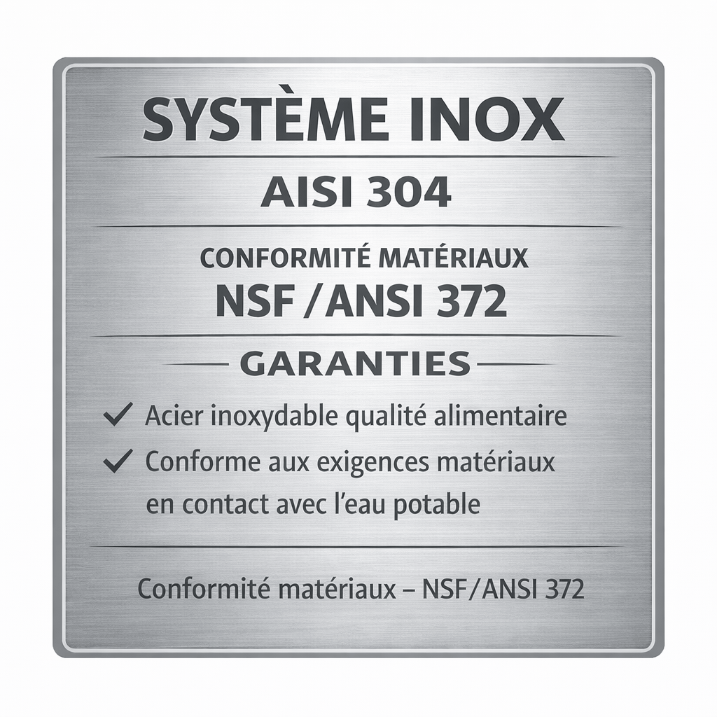 fontaine monderma Monderma Big 8.5L - purificateur d'eau Coldstream FTO+, inclus robinet inox FBA Monderma waterfilters