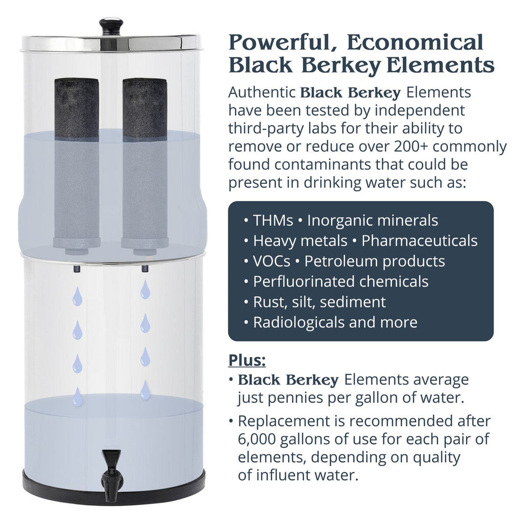 berkey Berkey filterelementen - Zwart Berkey - filterpatroon - Ref BB9-2 Berkey