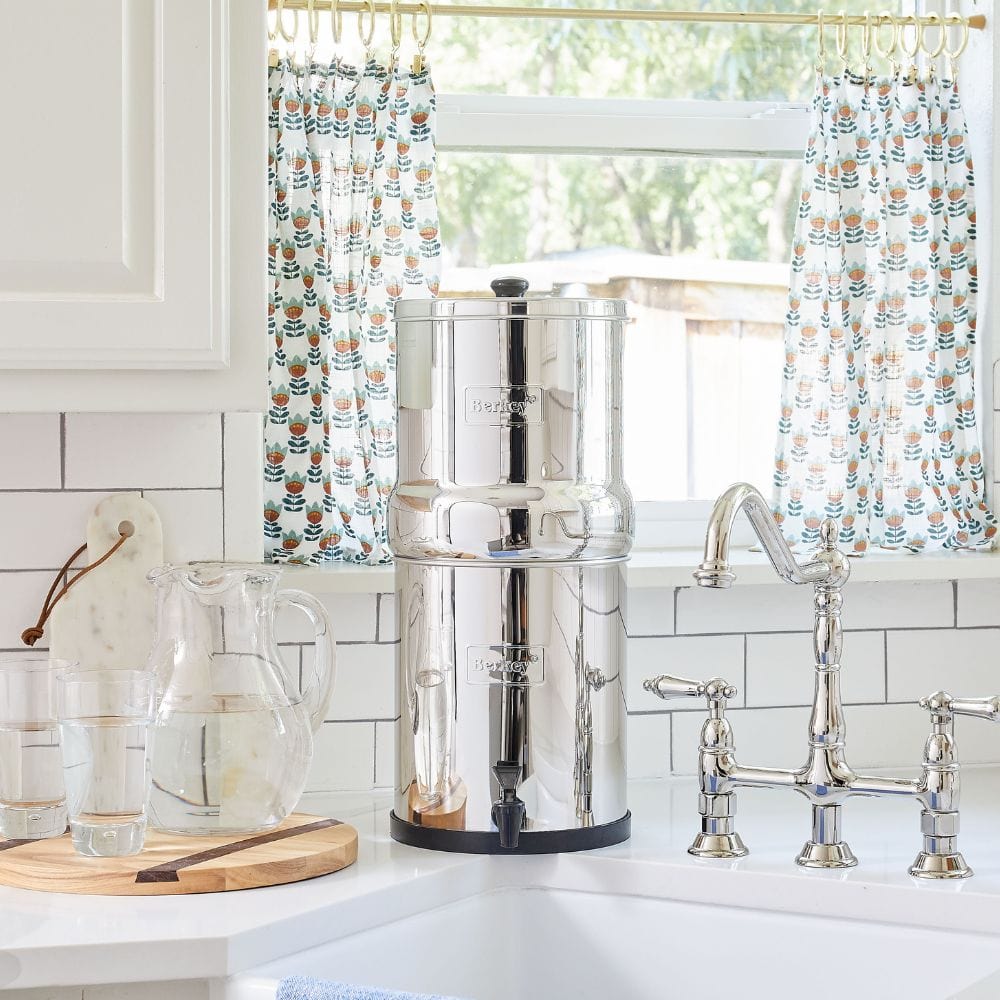 Fontaine berkey filtration Big Berkey® 8.5 litres - Fontaine filtrante 2 filtres Black Berkey® - Réf. BK4X2-BB Berkey