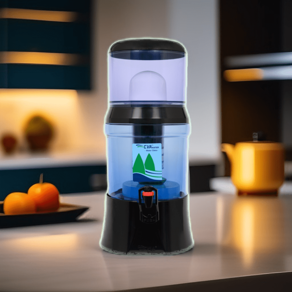 Fontaine à eau Eva Fontaine EVA bep - noire - cuve en verre, 7 litres - avec système magnétique EVA UNITED LTD