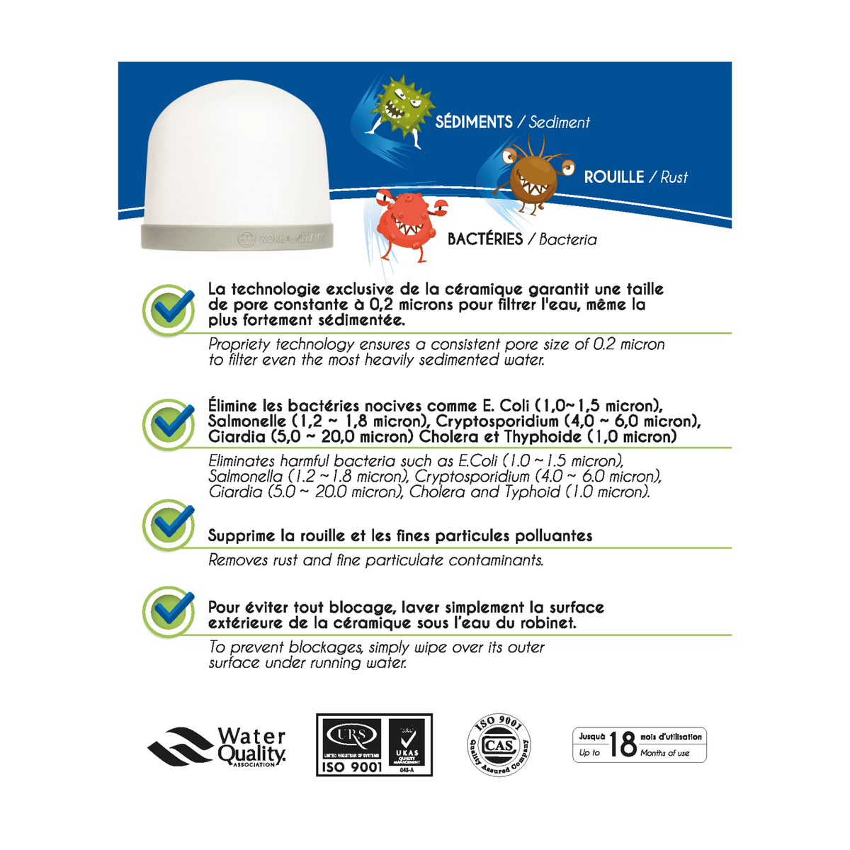 Filtration promo pack Classic filter ceramic - set of 2 - EVA water fountain EVA UNITED LTD