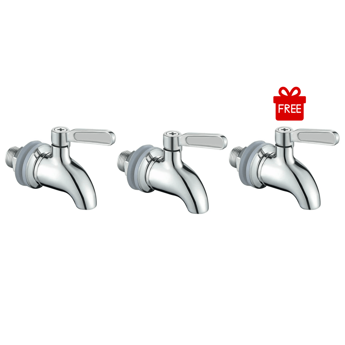 Accessoire filtration 3 Robinet inox 304 | compatibles fontaine à gravité | Monderma Eau de fontaine