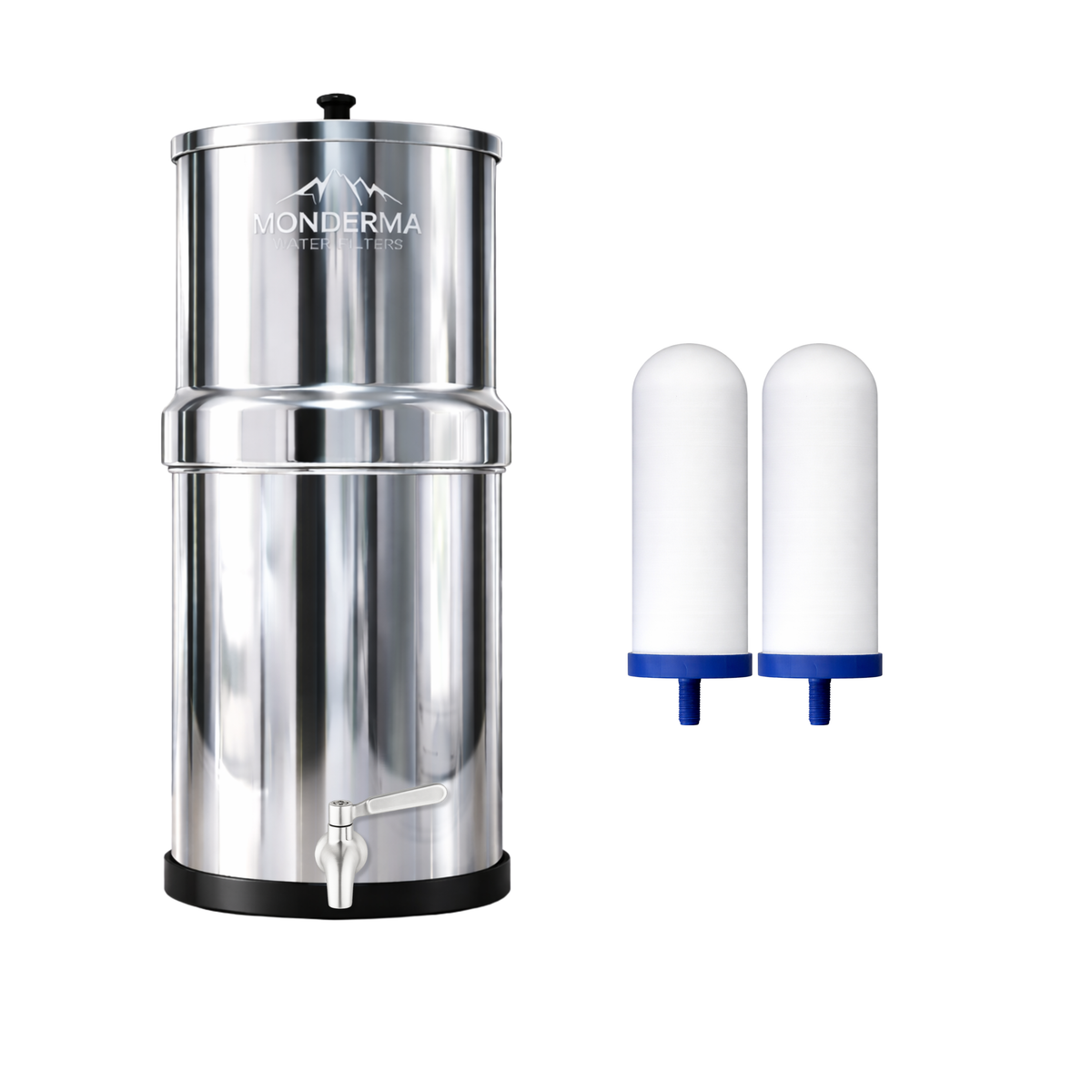 fontaine monderma Monderma Big 8.5L - purificateur d'eau Coldstream FTO+, inclus robinet inox FBA Monderma waterfilters