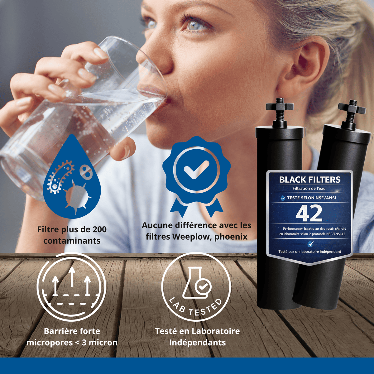 fontaine monderma Monderma Big 8.5L - purificateur d'eau - inclus 2 Black filters, robinet 100% inox Monderma waterfilters