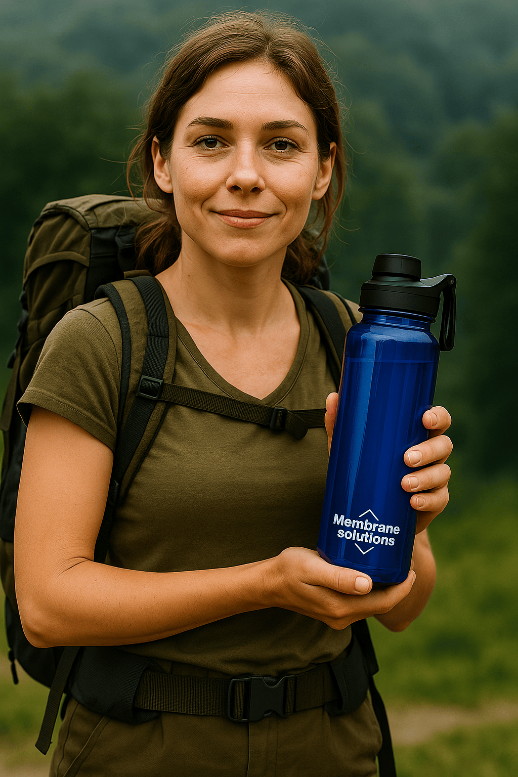 Membrane solutions filter bottle, Hiking & travel filter bottle – 1L – Long-lasting filters code FBM Monderma waterfilters