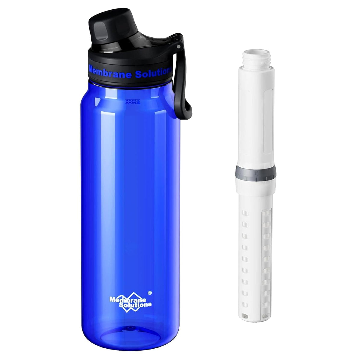 Gourde filtrante Membrane solutions, Gourde filtrante randonnée & voyage – 1L – Filtres longue durée code FBM Monderma waterfilters