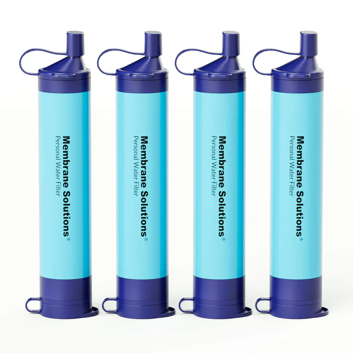 Paille filtrante eau pure Membrane solutions pailles filtrantes, Paille filtrante, de 1 à 50 unités, toute situation, Membrane solutions, débit 500ml par minute toute situation, 500L d'eau pure, débit 500ml par min| FBM Pack de 4 Monderma waterfilters