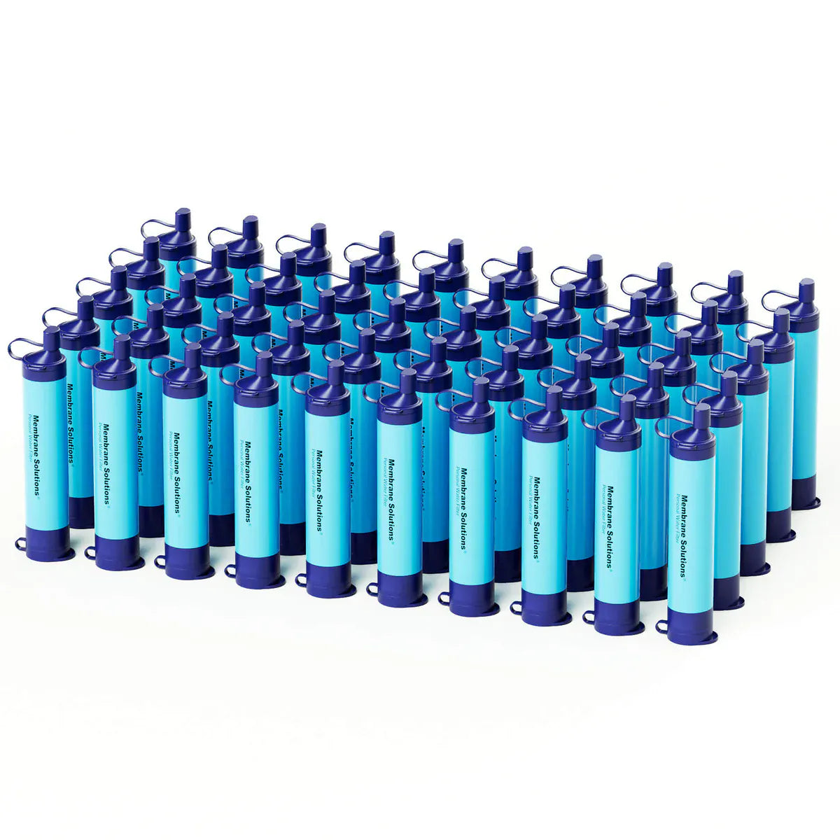 Paille filtrante eau pure Membrane solutions pailles filtrantes, Paille filtrante, de 1 à 50 unités, toute situation, Membrane solutions, débit 500ml par minute toute situation, 500L d'eau pure, débit 500ml par min| FBM Pack de 50 Monderma waterfilters
