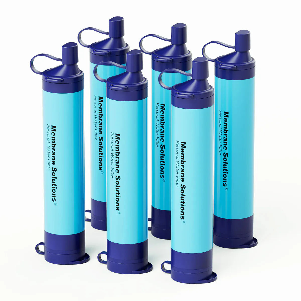 Paille filtrante eau pure Membrane solutions pailles filtrantes, Paille filtrante, de 1 à 50 unités, toute situation, Membrane solutions, débit 500ml par minute toute situation, 500L d'eau pure, débit 500ml par min| FBM Pack de 6 Monderma waterfilters