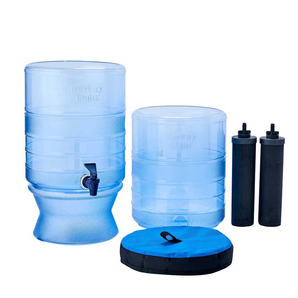 Berkey Fuente de filtración Berkey® Light™ 10,4 litros - 2 filtros BERKEY® NEGRO - Ref BL4X2-BB Berkey