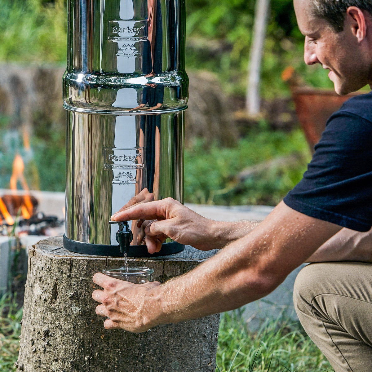 Fontaine berkey filtration Big Berkey® 8.5 litres - Fontaine filtrante 2 filtres Black Berkey® - Réf. BK4X2-BB Berkey