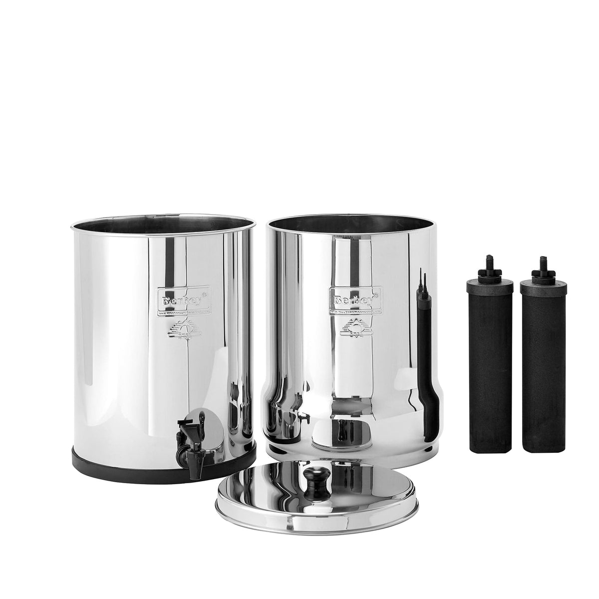 Fontaine berkey filtration Big Berkey® 8.5 litres - Fontaine filtrante 2 filtres Black Berkey® - Réf. BK4X2-BB Berkey