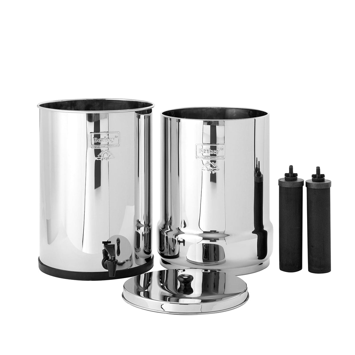 Fontaine berkey filtration Crown Berkey® 22.7 litres - 2 filtres Black Berkey® - Ref CRN8X2-BB Berkey